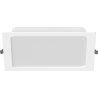 Mexen LDRR панел таванен даунлайт LED вграден 22 x 22 см, 18W, Студена - 6500K, 1980 lm,