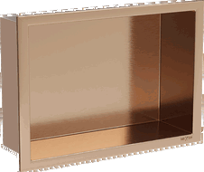 Mexen X-Wall-R вътрешен рафт с борд 30 x 20 см, четкана мед - 19C0302010
