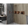Mexen X-Wall-R вътрешен рафт с борд 30 x 20 см, четкана мед - 19C0302010