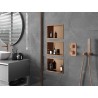 Mexen X-Wall-R вътрешен рафт с борд 30 x 20 см, четкана мед - 19C0302010