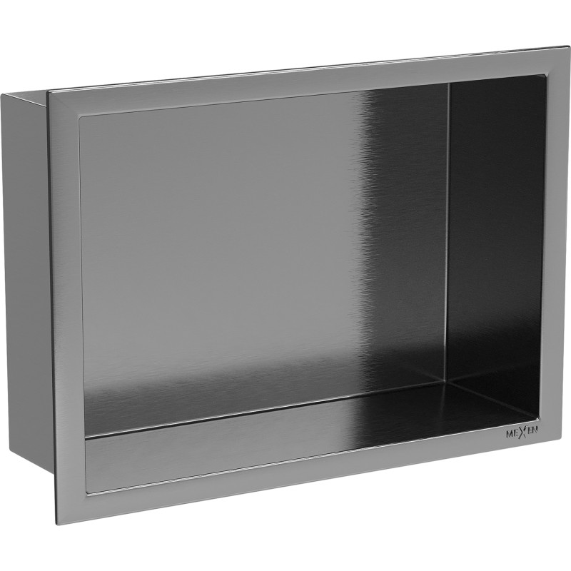 Mexen X-Wall-R вградена полица с яка 30 x 20 cm, матиран gun gray - 19E0302010