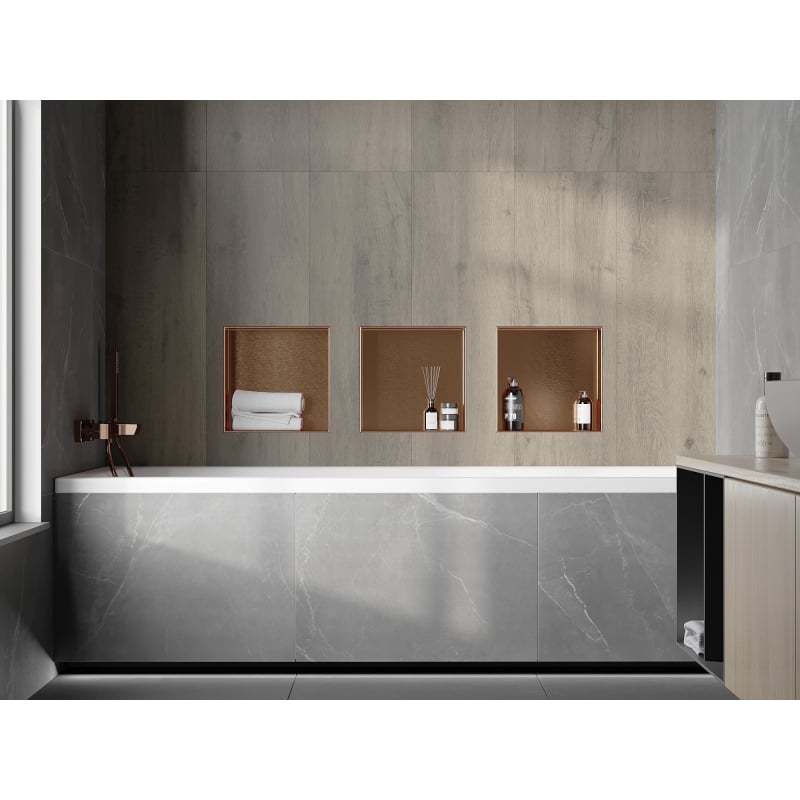 Mexen X-Wall-NR нишева рафт без фланец 30 x 30 см, мед с четка - 19C1303010