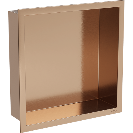 Mexen X-Wall-R ниша с рафт с яка 30 x 30 см, четкана мед - 19C0303010