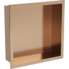 Mexen X-Wall-R ниша с рафт с яка 30 x 30 см, четкана мед - 19C0303010