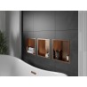Mexen X-Wall-R ниша с рафт с яка 30 x 30 см, четкана мед - 19C0303010