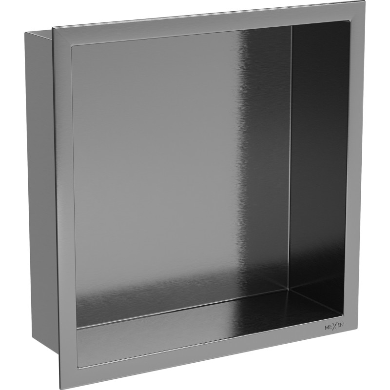 Mexen X-Wall-R нишева полица с яка 30 x 30 см, четкано оръжееносиво - 19E0303010