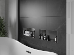 Mexen X-Wall-NR ниша без фланец 45 x 20 см, четка в цвят gun gray - 19E1452010