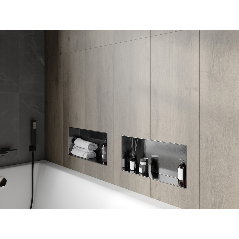 Mexen X-Wall-NR ниша без фланец 45 x 20 см, четка в цвят gun gray - 19E1452010