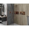 Mexen X-Wall-R рафт ниша с фланец 45 x 20 см, четкана мед - 19C0452010