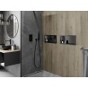 Mexen X-Wall-R рафт за ниша с ширина 45 x 20 см, четка стомана в цвят на пистолет