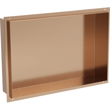 Mexen X-Wall-NR нишева лавица без фланец 45 x 30 см, четкана мед - 19C1453010