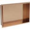 Mexen X-Wall-NR нишева лавица без фланец 45 x 30 см, четкана мед - 19C1453010