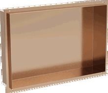 Mexen X-Wall-NR нишева лавица без фланец 45 x 30 см, четкана мед - 19C1453010