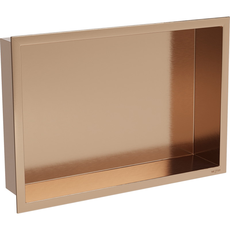 Mexen X-Wall-R ниша рафт с фланец 45 x 30 см, четкана мед - 19C0453010