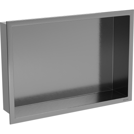 Mexen X-Wall-R нишова полица с фланец 45 x 30 см, четкано сиво-гън метал - 19E0453010