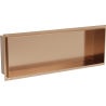 Mexen X-Wall-NR вградена лавица без фланец 60 x 20 см, четкана мед - 19C1602010