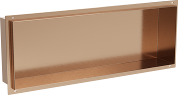 Mexen X-Wall-NR вградена лавица без фланец 60 x 20 см, четкана мед - 19C1602010