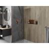 Mexen X-Wall-NR вградена лавица без фланец 60 x 20 см, четкана мед - 19C1602010