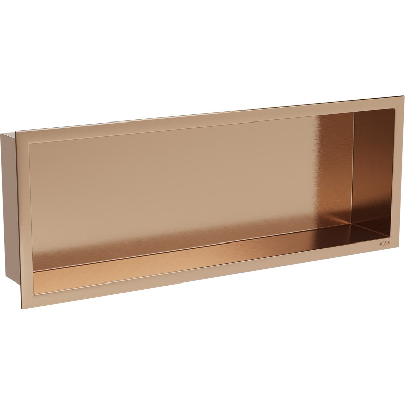Mexen X-Wall-R нишева полица с фланец 60 x 20 см, четкана мед - 19C0602010