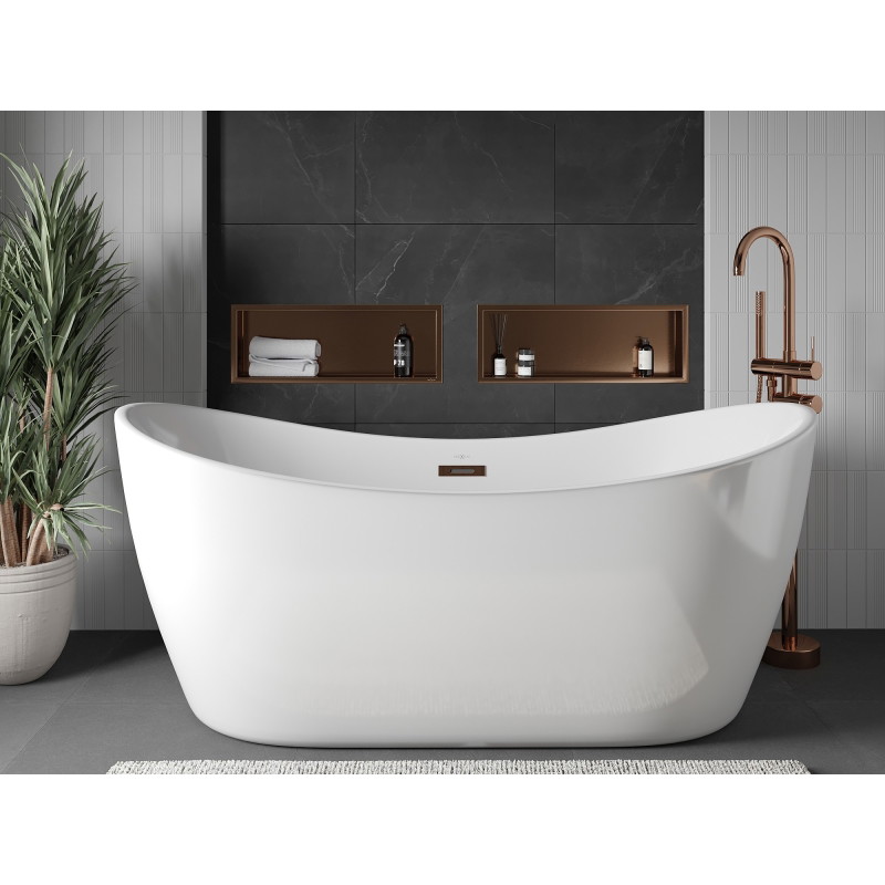 Mexen X-Wall-R нишева полица с фланец 60 x 20 см, четкана мед - 19C0602010