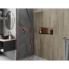 Mexen X-Wall-R нишева полица с фланец 60 x 20 см, четкана мед - 19C0602010