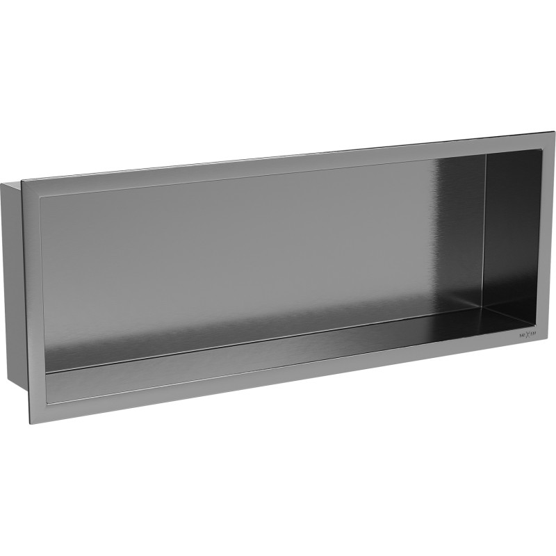Mexen X-Wall-R вградена полица с фланец 60 x 20 см, четкано сиво-черно - 19E0602010