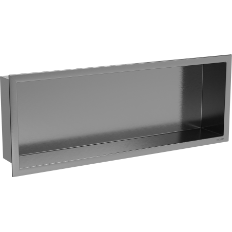 Mexen X-Wall-R вградена полица с фланец 60 x 20 см, четкано сиво-черно - 19E0602010