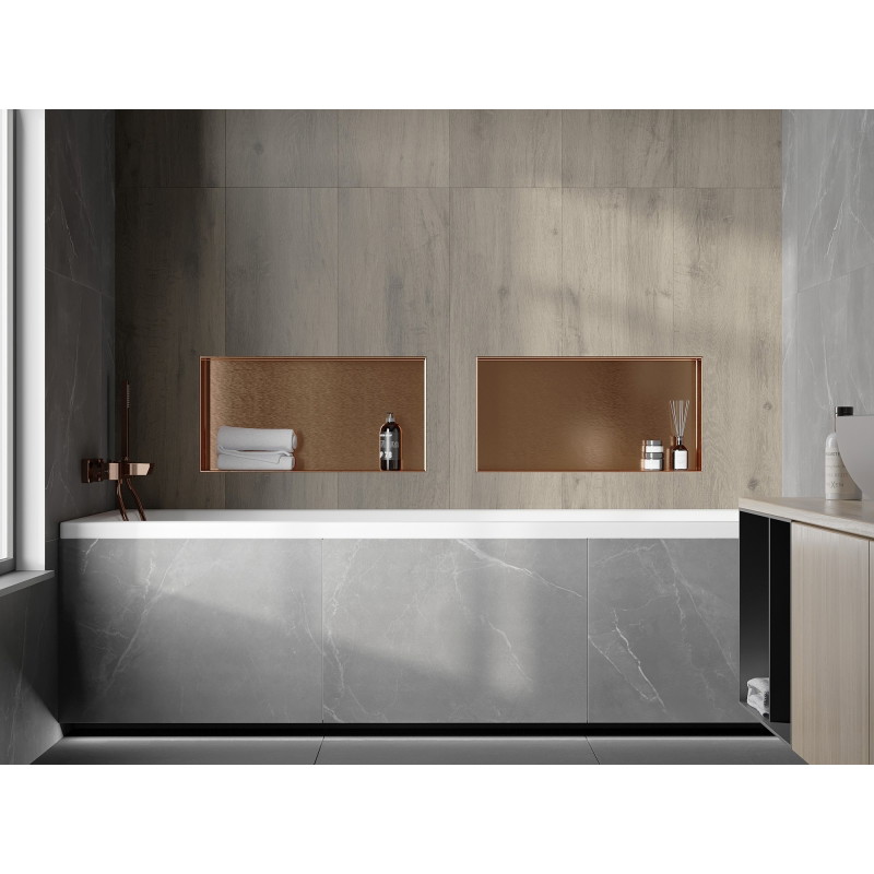 Mexen X-Wall-NR нишева лавица без фланец 60 x 30 см, матирана мед - 19C1603010
