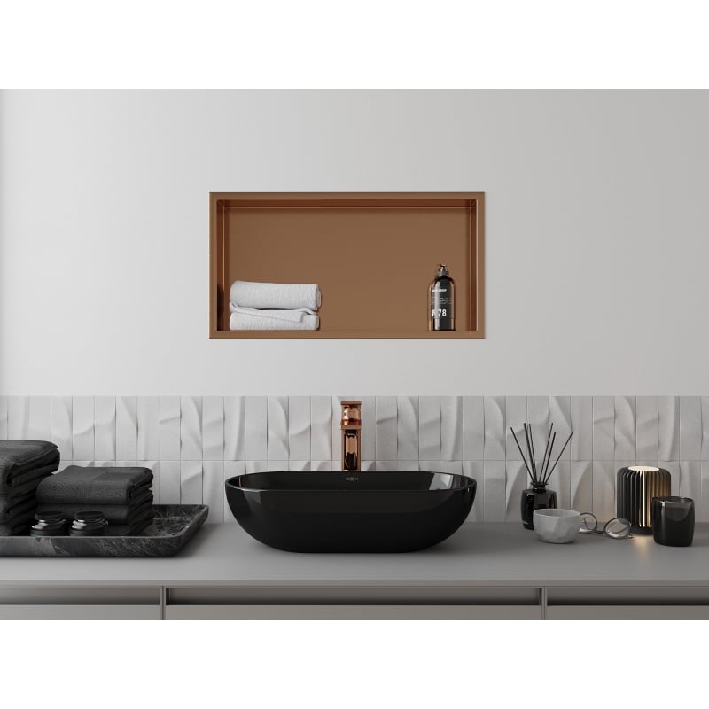 Mexen X-Wall-R рафт ниша с фланец 60 x 30 см, матирана мед - 19C0603010
