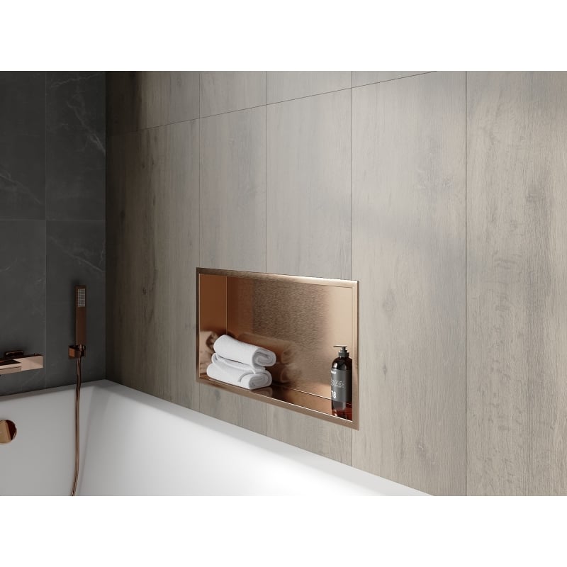 Mexen X-Wall-R рафт ниша с фланец 60 x 30 см, матирана мед - 19C0603010