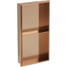 Mexen X-Wall-NR вграденият рафт без фланец с рафт 60 x 30 см, четкана мед - 19C1603010S