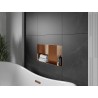 Mexen X-Wall-NR вграденият рафт без фланец с рафт 60 x 30 см, четкана мед - 19C1603010S
