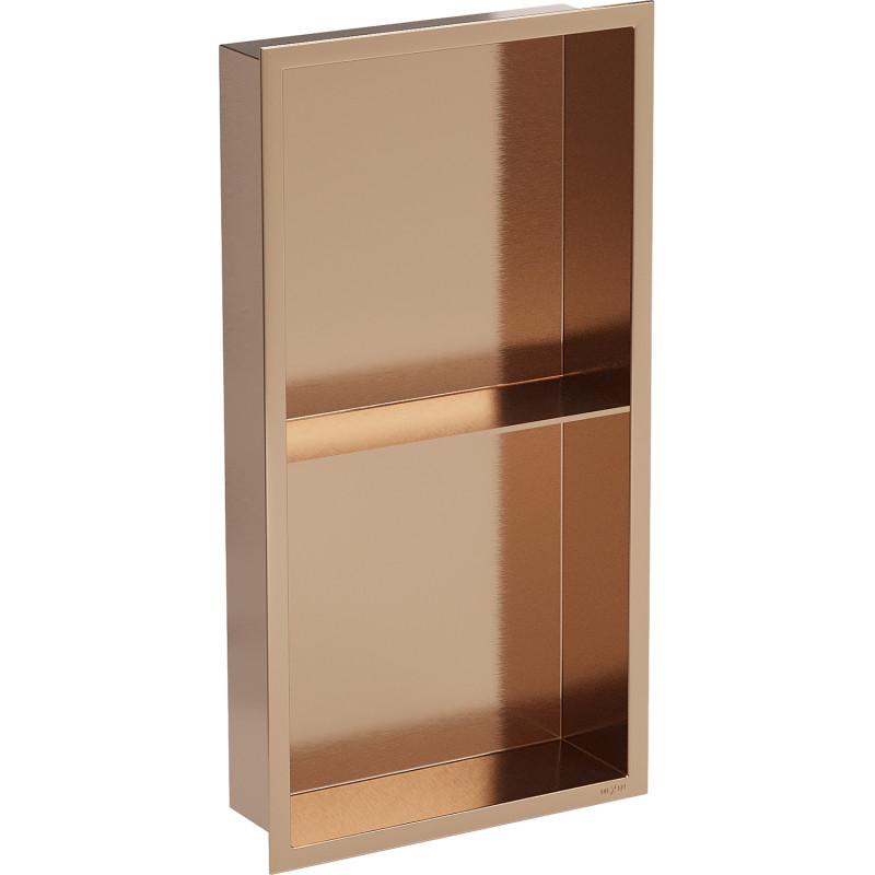 Mexen X-Wall-R нишева полица с борд и рафт 60 x 30 см, четкана мед - 19C0603010S