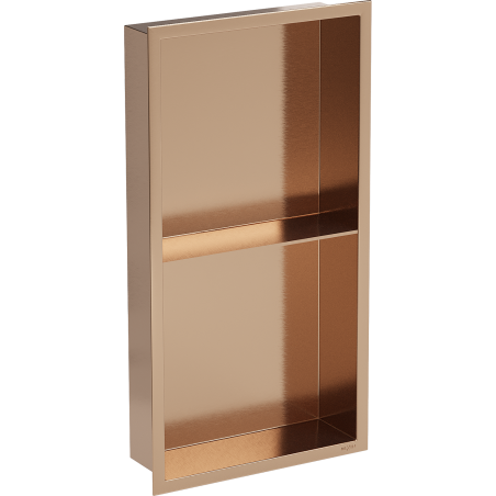 Mexen X-Wall-R нишева полица с борд и рафт 60 x 30 см, четкана мед - 19C0603010S