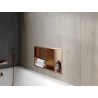 Mexen X-Wall-R нишева полица с борд и рафт 60 x 30 см, четкана мед - 19C0603010S