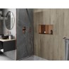 Mexen X-Wall-R нишева полица с борд и рафт 60 x 30 см, четкана мед - 19C0603010S