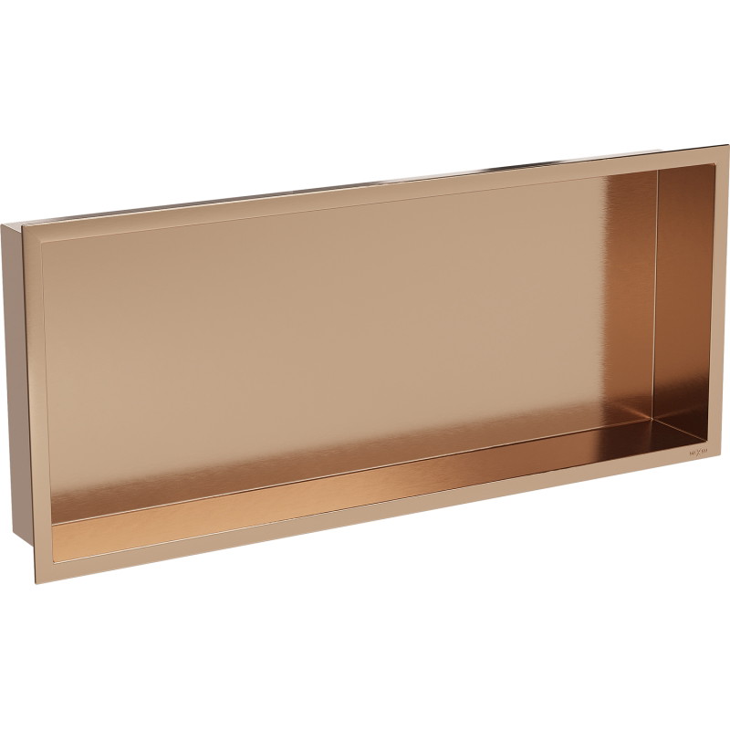 Mexen X-Wall-R вградена полица с яка 75 x 30 см, четкана мед - 19C0753010