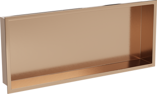 Mexen X-Wall-R вградена полица с яка 75 x 30 см, четкана мед - 19C0753010