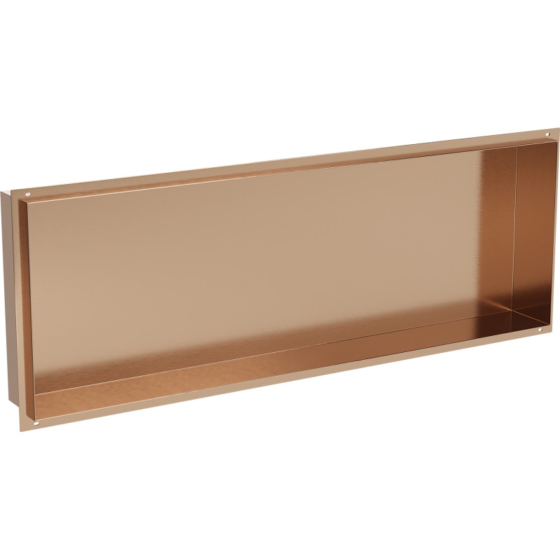 Mexen X-Wall-NR нишева полица без фланец 90 x 30 см, четкана мед - 19C1903010