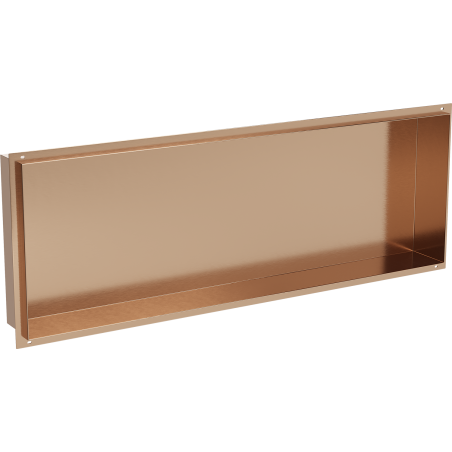 Mexen X-Wall-NR нишева полица без фланец 90 x 30 см, четкана мед - 19C1903010