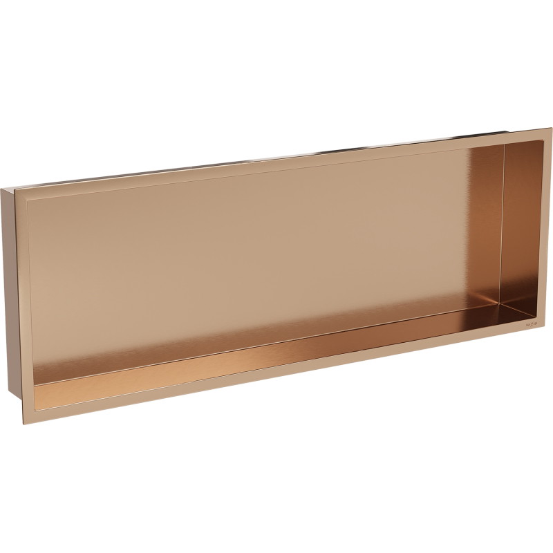 Mexen X-Wall-R ъглов рафт с фланец 90 x 30 см, четкана мед - 19C0903010