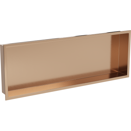 Mexen X-Wall-R ъглов рафт с фланец 90 x 30 см, четкана мед - 19C0903010