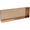 Mexen X-Wall-R ъглов рафт с фланец 90 x 30 см, четкана мед - 19C0903010
