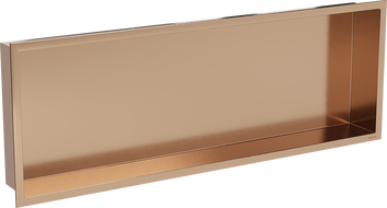 Mexen X-Wall-R ъглов рафт с фланец 90 x 30 см, четкана мед - 19C0903010