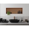 Mexen X-Wall-R ъглов рафт с фланец 90 x 30 см, четкана мед - 19C0903010