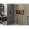 Mexen X-Wall-R нишева лавица с яка и рафт 90 x 30 см, матирана мед - 19C0903010S