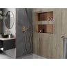 Mexen X-Wall-NR нишева полица без фланец 75 x 30 см, четкана мед - 19C1753010