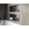 Mexen X-Wall-NR нишева полица без яка 75 x 30 см, четкано сиво - 19E1753010
