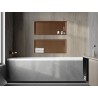 Mexen X-Wall-R вградена полица с яка 75 x 30 см, четкана мед - 19C0753010