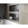 Mexen X-Wall-R вложена полица с яка 75 x 30 см, четкано в цвят gun gray - 19E0753010